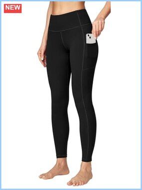 High Waisted Yoga Pants with 3 Pockets Compression Leggings Tummy Control